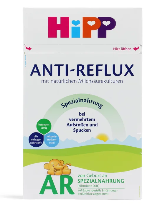 HiPP Anti-Reflux 600 g box, German label, front