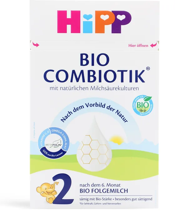 HiPP 2 Bio Combiotik 600 g box, German label, front