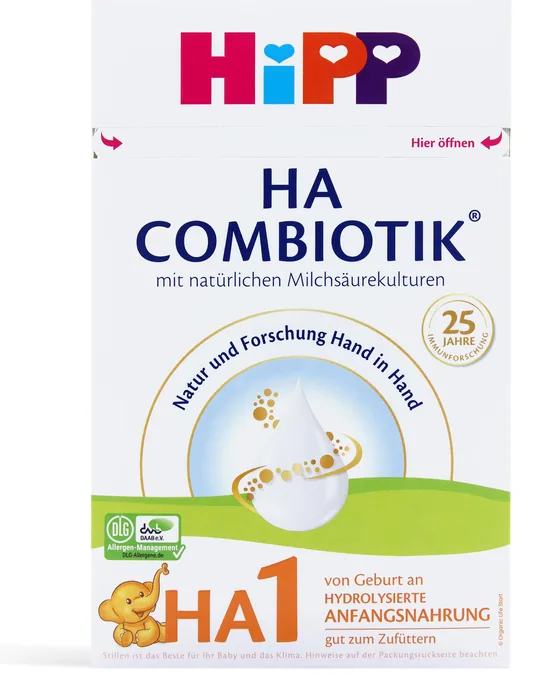 HiPP HA 1 Combiotik 600 g box, German label, front