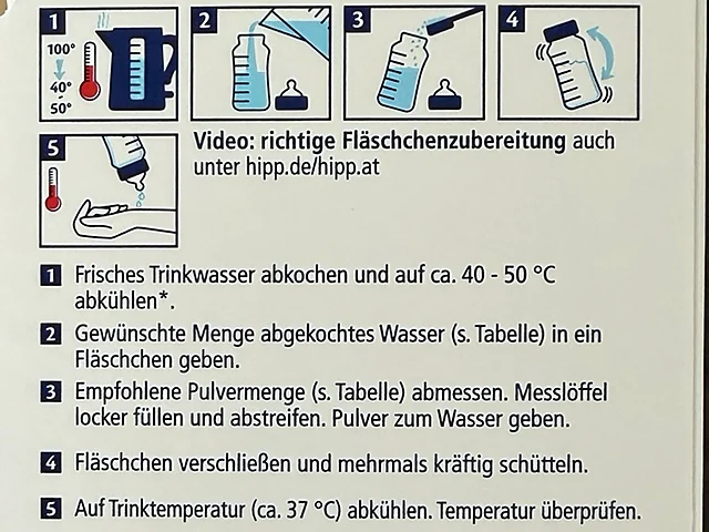 The preparation steps on the side of the German HA 2 box