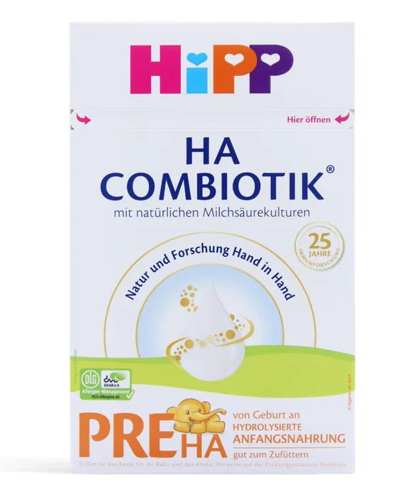 HiPP PRE HA Combiotik 600 g box, German label, front