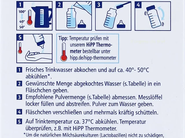 The preparation steps on the side of the German HA PRE box