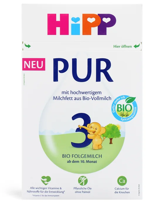 HiPP 3 PUR 500 g box, German label, front