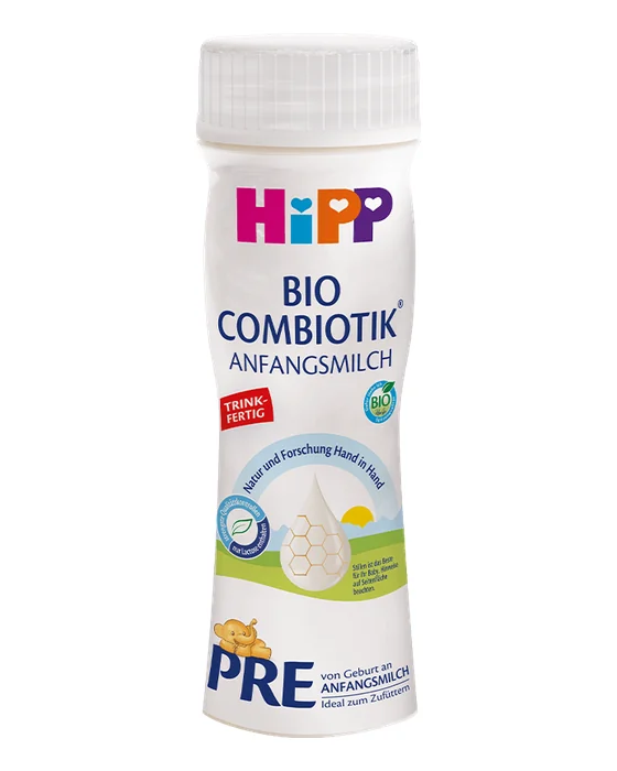 HiPP PRE BIO COMBIOTIK® 200 ml bottle, German label, front