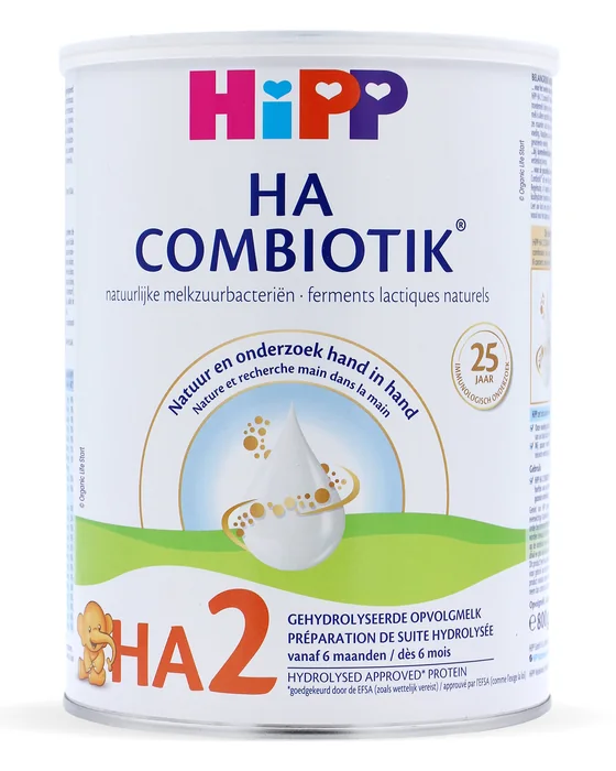 HiPP HA 2 Combiotik 800 g tin, Dutch label, front